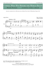 Christ, Who Was Before the World Began Unison choral sheet music cover